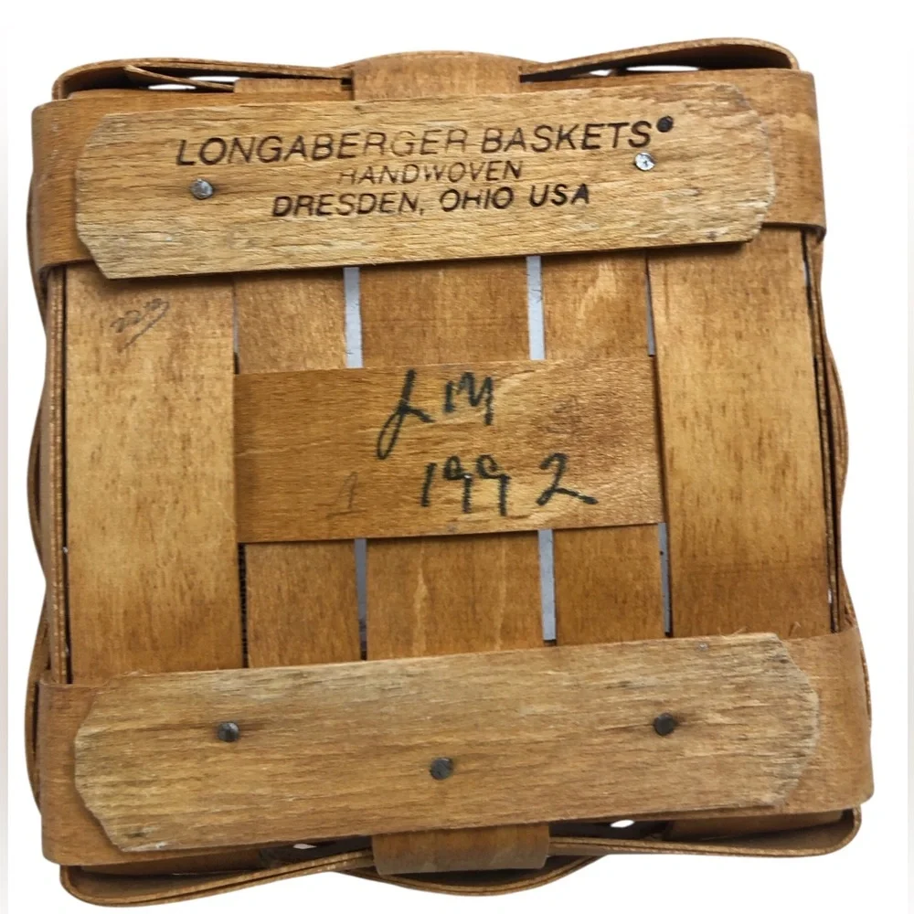 Longaberger | Tall Peg Basket with Handle & Liner